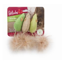 Petlinks Blind Mice Cat Toy Assorted 3 Count