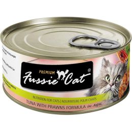 Fussie Cat Premium Tuna Prawns In Aspic 2.82oz/24 Can